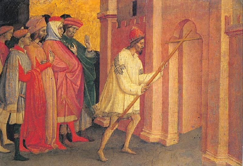 Lambertini, Michele di Matteo The Emperor Heraclius Carries the Cross to Jerusalem Sweden oil painting art